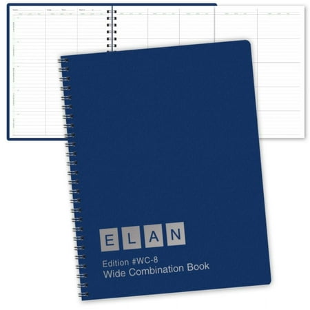 ELAN Publishing Company 8 Period Teacher Lesson Planner and Record Book Combo, 10 weeks, 8-1/2" x 11" Planner and Gradebook combines 8WPL and R9310 - (WC-8), 50 Student Names - HU-B6MH-3FZY
