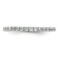 thumbnail image 3 of 14k White Gold Polished Size 6.5 U-Shared Prong 1/2 carat Diamond Complete Eternity Band, 3 of 5