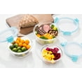 thumbnail image 2 of Genicook TAREE HI-TOP Lids with Pro Grade Removable Lockdown Levers Round Container, Set of 3, Blue, Kitchen Accessories, 2 of 6