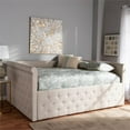thumbnail image 2 of Baxton Studio Amaya Tufted Queen Daybed in Light Beige, 2 of 8