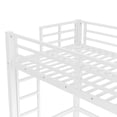 thumbnail image 4 of Miniyam Twin XL Metal Loft Bed with Ladder and Guardrails, Space Saving Elevated Bed for Small Bedroom, Black, 4 of 7