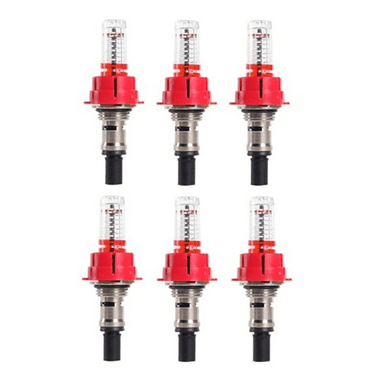 6 Pcs Underfloor Heating Manifold Flow Meter, Visual Flow Monitoring Regulator for Underfloor Heating Systems(1/2)