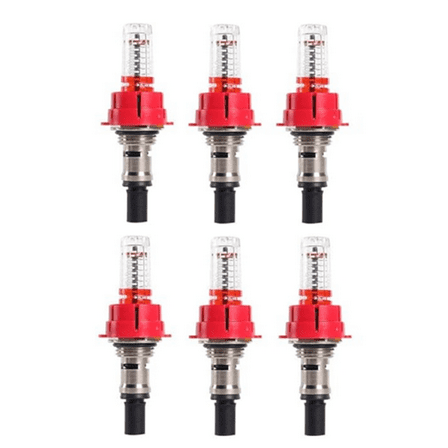 6 Pcs Underfloor Heating Manifold Flow Meter, Visual Monitoring Regulator for Systems(1/2)