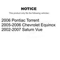 thumbnail image 2 of Transit Auto Front Coated Disc Brake Rotors and Semi-Metallic Pads Kit for Car Saturn Vue Chevrolet Equinox Pontiac Torrent KGS-100022, 2 of 11