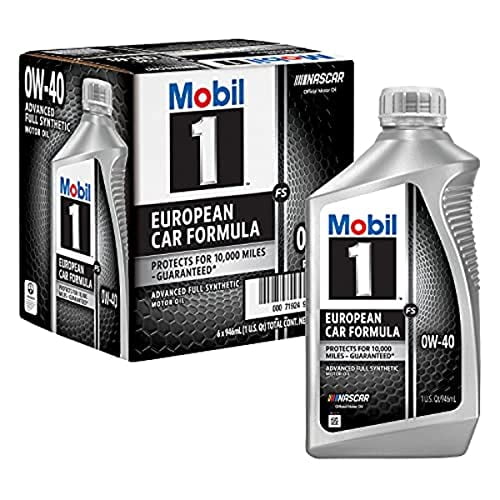 Mobil 1 FS European Car Formula Full Synthetic Motor Oil 0W-40, 1 Quart (Pack of 6)
