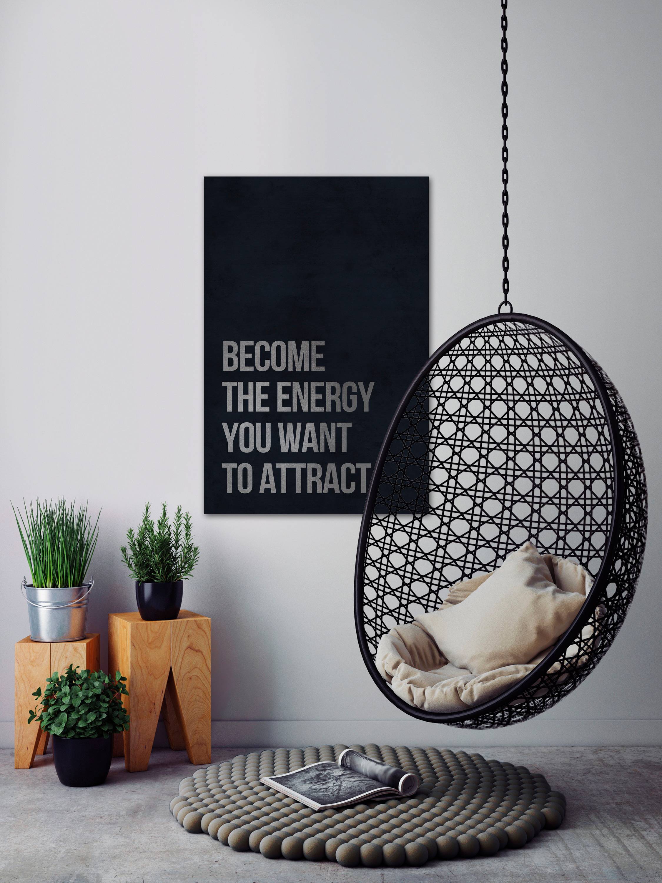 Become the Energy Painting Print on Wrapped Canvas