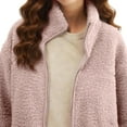 thumbnail image 5 of Maternity Baby Wearing Jacket, Women's 2-in-1 Winter Coat with Kangaroo Pocket, Heavyweight Fleece Zip Up Front for Mother and Infant, 5 of 8
