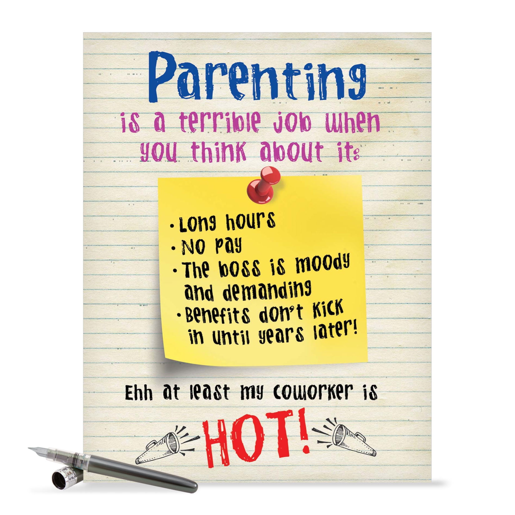 J0201 Jumbo Funny Mothers Day Card Go To Hooters With Matching Envelope cards