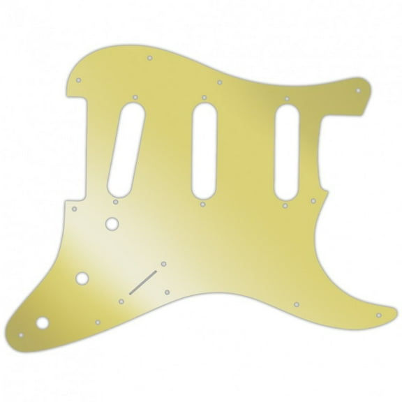 Pickguard For Fender Standard Strat - Gold Mirror
