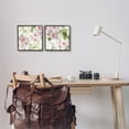 thumbnail image 2 of Blooming Rose Bush Floral Nature Botanical & Floral Graphic Art Black Framed Art Print Wall Art, Set of 2, 2 of 8
