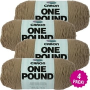 Caron One Pound Yarn - Taupe, Multipack of 4