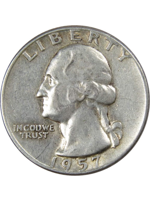 Collectible 1957 Washington Silver Quarter Circulated 25c Coin Collectible