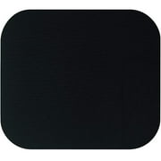 Polyester Mouse Pad, Nonskid Rubber Base, 9 X 8, Black | Bundle of 5 Each