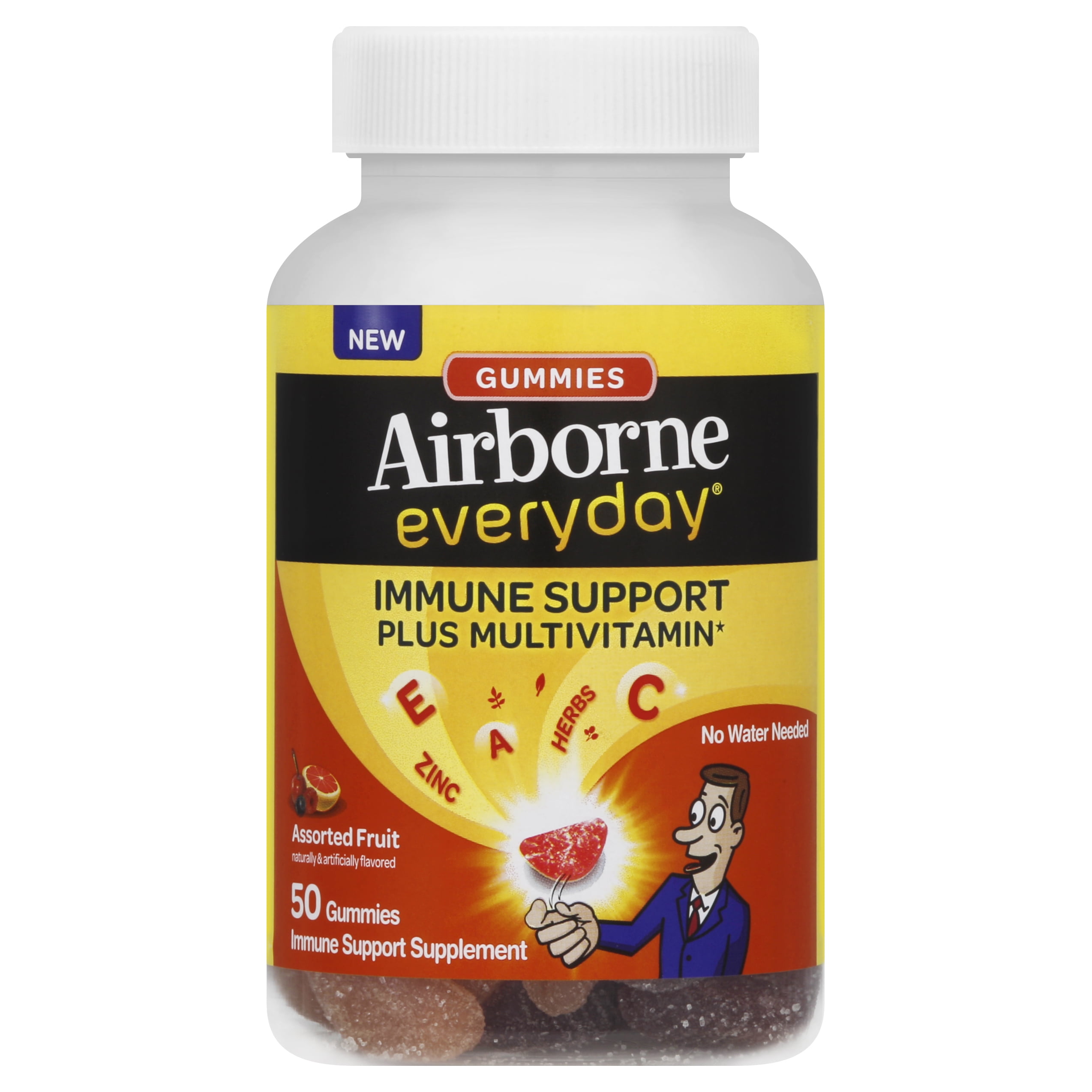 Airborne Chewable Vitamin C 1000mg Immune Support Supplement Tablets