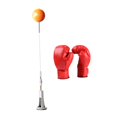 thumbnail image 4 of Ximing Boxing Reaction Ball Punching Bag Height Adjustable Agility Practice Punch Practice Workout Boxing Equipment Boxing Speed Ball For Adult, 4 of 10