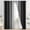 Black 2 Layers, variant on Yellow Ombre Curtains 84 Inches Long, Light Blocking Gradient Color Curtain Panels, Room Darkening Grommet Window Drapes for Bedroom(52x84 Inch, 2 Panels)