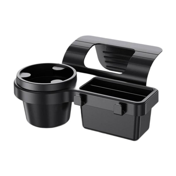 Caja de almacenamiento para de coche, organizador interior con orificio de carga , portavasos, portavasos para teléfonos móviles y