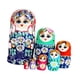 thumbnail image 2 of Muñeca Matryoshka Strade Fareast Limited de Madera 7 Capas Azul, 2 of 5