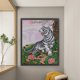 thumbnail image 4 of Hilo de bordar de algodón ecológico completo Wdftyju punto de cruz tigre impreso 11CT 52x65cm blanco, 4 of 9