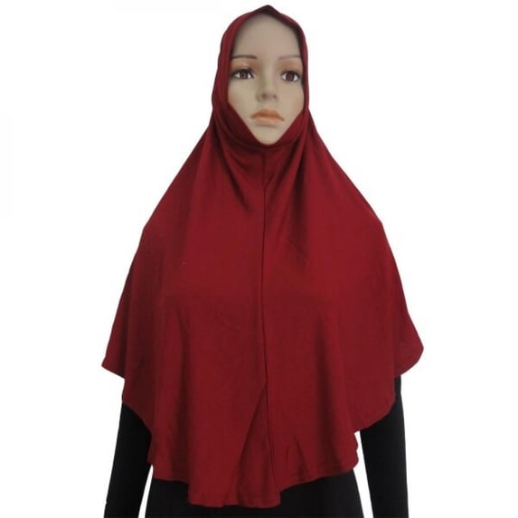 CUTELOVE Colorful Crystal Hemp Cloth Hijab Amira Headscarf Slip on- Scarf