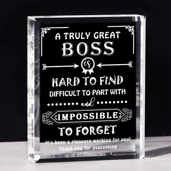 Figura decorativa Movdyka Crystal Boss para escritorio, 10 x 8 x 3 cm, 0,5 kg