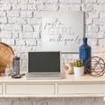 thumbnail image 2 of Stupell Industries Girl With Goals Phrase Glamourous Abstract Sparkle Canvas Wall Art by Kim Allen, 2 of 6