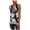 black, variant on I.N.C Womens Floral Lace Up Sleeveless Blouse Top, Black, Small