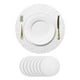 thumbnail image 1 of 8Pcs Manteles Redondos Desechables Plata Estelar, 13" Decoraciones de Mesa de Malla de Lentejuelas Metálicas Prensadas, 1 of 6