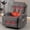 Massage Recliner Grey, variant on WENTUM Manual Recliner Massage Heated Sofa with USB and 2 Cup Holders and side pockets Gray
