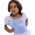 thumbnail image 3 of Disney Princess Toddler Girls Cinderella Cosplay Tutu Dress with Puff Sleeves, Sizes 12M-5T, 3 of 7