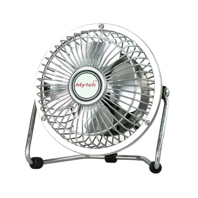 Ventilador De Mesa Mytek 3131, 4'' Metálico, Inclinación Ajustable