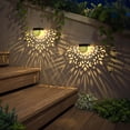 thumbnail image 4 of Mandala Solar Fence Lights Outdoor Solar Step Wall Lamp Garden Decor(pack of 6), 4 of 7