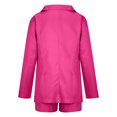 thumbnail image 3 of Women 2 Pieces Blazer Outfits Casual Business Open Front Long Sleeve Jacket Cardigan and Shorts Suit Set with Belt, 3 of 4