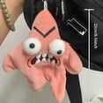 thumbnail image 5 of Grumpy Starfish, Pink Kicking Starfish Plush Pendant, Funny Spoofing For Backpacks, Interactive Doll Ornament, Cute Schoolbag Pendant, Keychain, Suitable For Christmas, Halloween, Birthday Gifts, 5 of 6