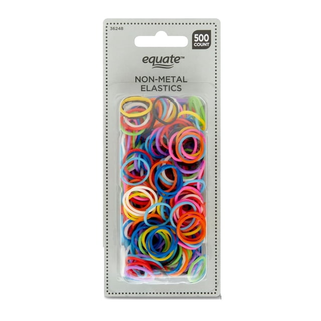 Ligas elásticas para cabello Equate multicolor 500 piezas