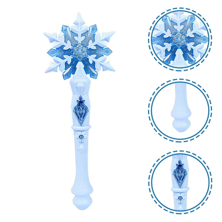 Frozen elsa disney on ice on sale light up glow snowflake wand toy