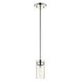 thumbnail image 2 of Nuvo Lighting Intersection 1 Light Mini Pendant Polished Nickel with Clear Glass - Polished Nickel, 2 of 6