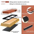 thumbnail image 2 of Whetstone 2 in 1 Knife Sharpener Whetstone Bamboo Base Non-Slip 1000/6000, 2 of 3