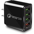 thumbnail image 2 of Cargador de pared USB QC3.0 de 40 W, CARZONJX 5 V/3.1 A cargador rápido USB de 4 puertos [con luz LED] bloque de carga rápida para iPhone 15 14 13 12 11 X XR 8, iPad, Galaxy, LG, Moto, Switch y más, 2 of 4