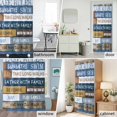 thumbnail image 6 of Funny Family Rules Educational Fabric Shower Curtain Rustic Wood Washable Shower Curtains for Bathroom, Waterproof Bath Curtain with Hooks Home Decor 72x72in, 6 of 8