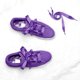 thumbnail image 4 of 2 pares de cordones planos para mujer, zapatillas de deporte, cordones de lona Morado oscuro 140cm/55.1, 4 of 4