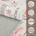 thumbnail image 4 of Washable Area Rug for Living Room, NovDeco 6'x9' Boho Khaki Floral Print Indoor Rug, Low Pile & Stain Resistant Carpet for Bedroom Office Dining Room, 4 of 10