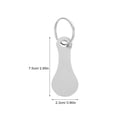 thumbnail image 2 of LOLIPPYY 4pcs Portable Shopping Cart Token Stainless Steel Silver Keyring For Grocery Cart, 2 of 8