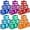 Classic Color, variant on 36 Piece 19 mm Casino Style Craps Dice Sets Acrylic and Translucent D6 Dice, Square W/Rounded Edge for Casino, Craps, Table Games and Board Games(Fresh Color)
