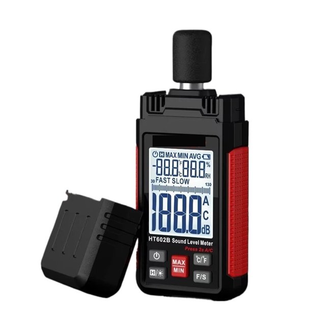 Sound Level Meter Portable SPL Meter 30dBA To 130dBA Audio Noise Volume Measuring Instrument Decibel Meter ,Easy Use
