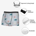 thumbnail image 5 of Wukai Turtles And Shells Print Men’s Underwear Breathable Boxer Briefs,&nbsp;Moisture Wicking & Breathable-Large, 5 of 7