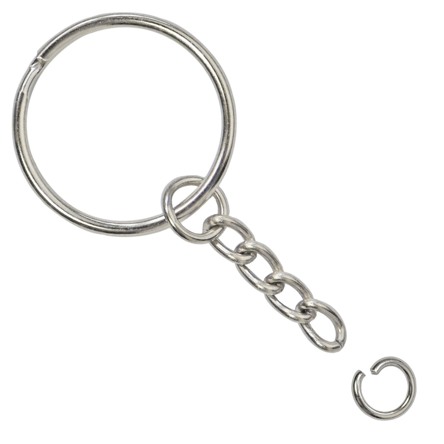 Small - Large 🔑 Silver Metal Split Rings Keyring Jump Hoop Loop Key Keys  Ring💍
