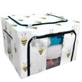 thumbnail image 1 of EREHome Bee icon in cartoon style Storage Bag Clear Window Storage Bins Boxes Large Capacity Foldable Stackable Organizer With Steel Metal Frame For Bedding,Clothes,Closets, Bedrooms, 1 of 3