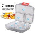 thumbnail image 4 of Fdit Drug Case,7 Grids Weekly Portable Medicine Tablet Pill Box Organizer Drug Case, Drug Holder, 4 of 10