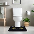 thumbnail image 6 of 24x20in Cute Black Cat U Shaped Contour Toilet Rug for Bathroom, 6 of 6
